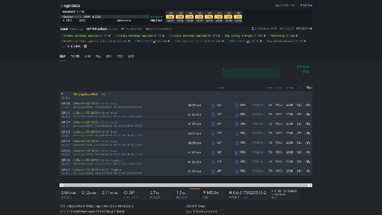 hiveos 通过NBminer / T-Rex 等挖矿软件的超频设置
