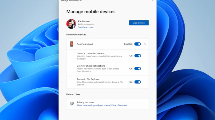 Windows Insider 支持在文件资源管理器中远程访问 Android 手机文件