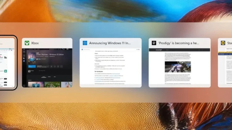 Windows 11中Alt+Tab页面改用窗口化 而非全屏