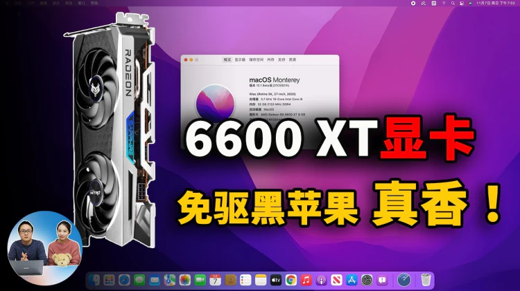 6600XT 显卡终于免驱黑苹果，真香！性价比超高 | 零度解说