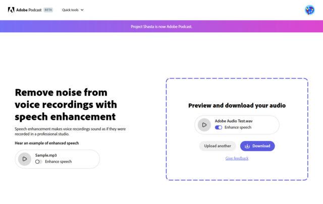 使用 Adob​​e 的免费 AI 工具让嘈杂的录音听起来像专业音频