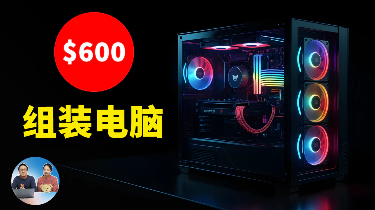 只需600刀，组装超高性价比电脑！免费显卡、电源配件！畅玩3A大作、4K视频剪辑，办公也能轻松应对！附超详细组装教程 | 零度解说